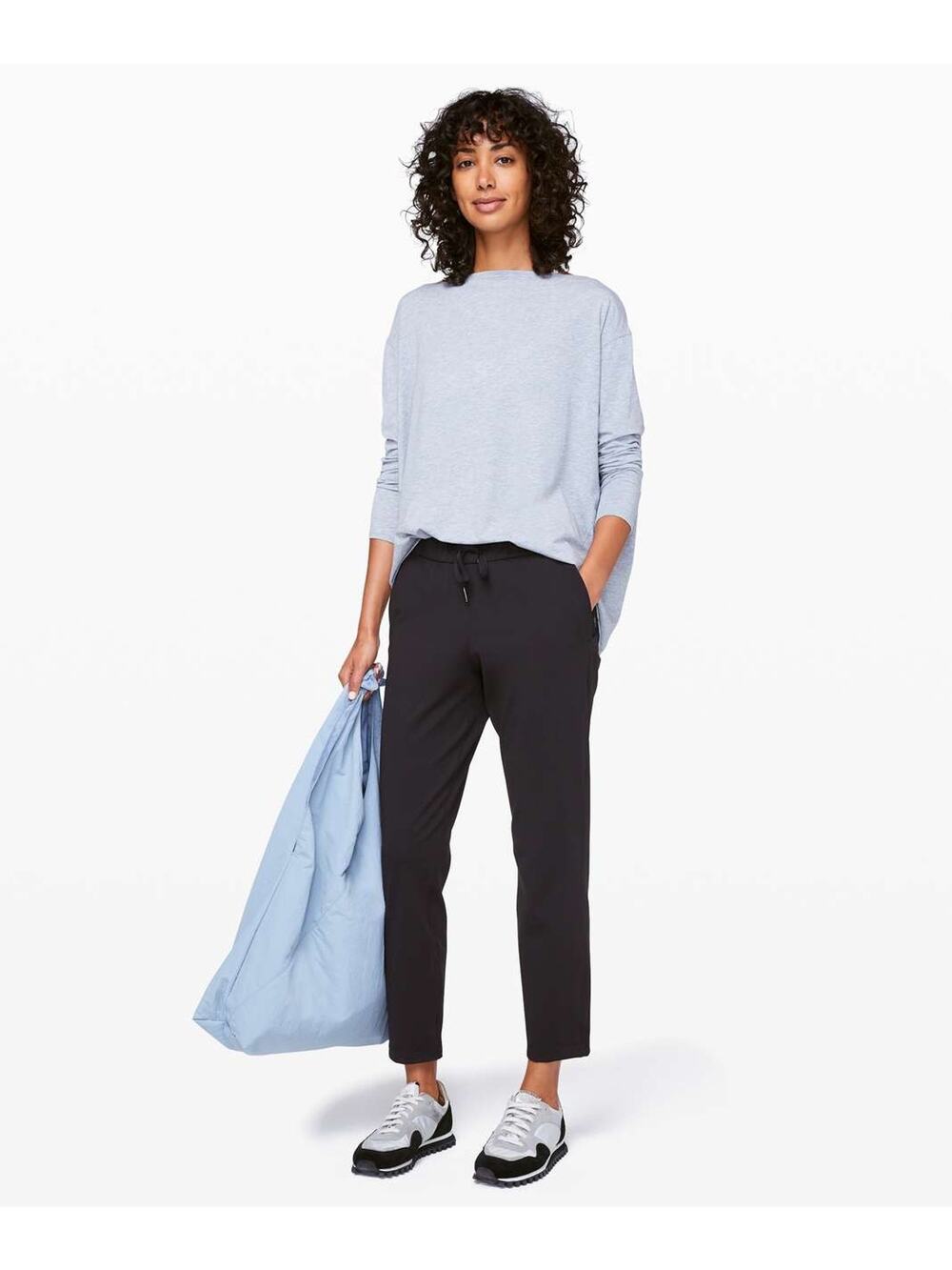 Lululemon On the Fly 7/8 Pants Black Size 6 Women's Athleisure Travel